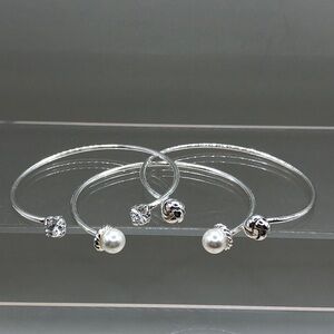 Stackable layering trendy cuff bracelets